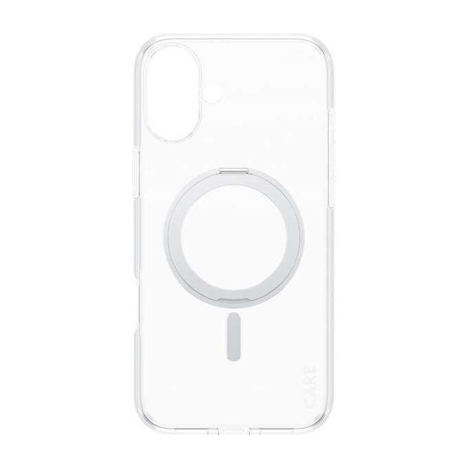 Kickstand Hülle mit MagSafe für iPhone 16 Plus, Silber, CARE