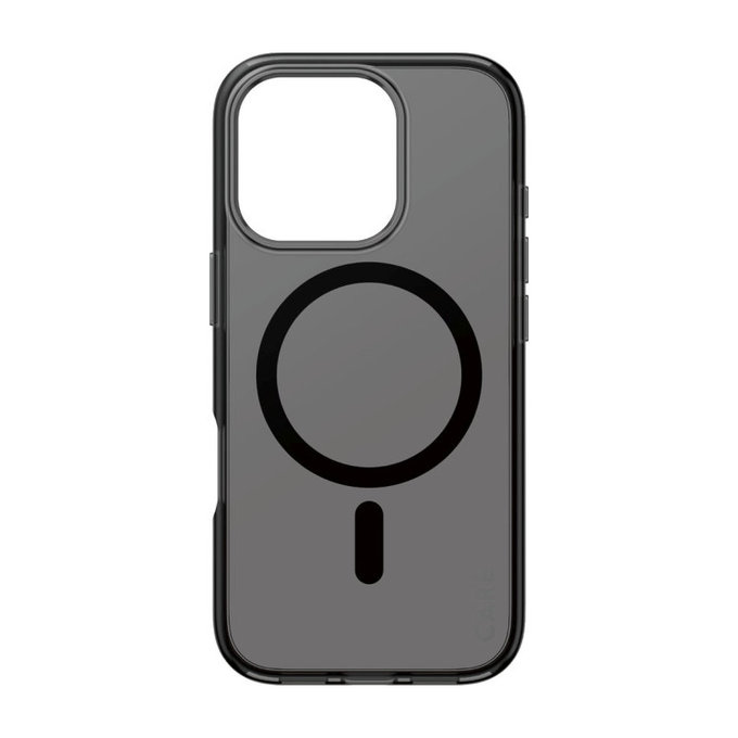 Smokey Hülle mit MagSafe für iPhone 16 Pro, Schwarz, CARE