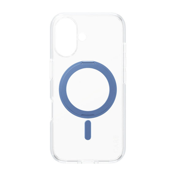 Kickstand Hülle mit MagSafe für iPhone 16, Blau, CARE
