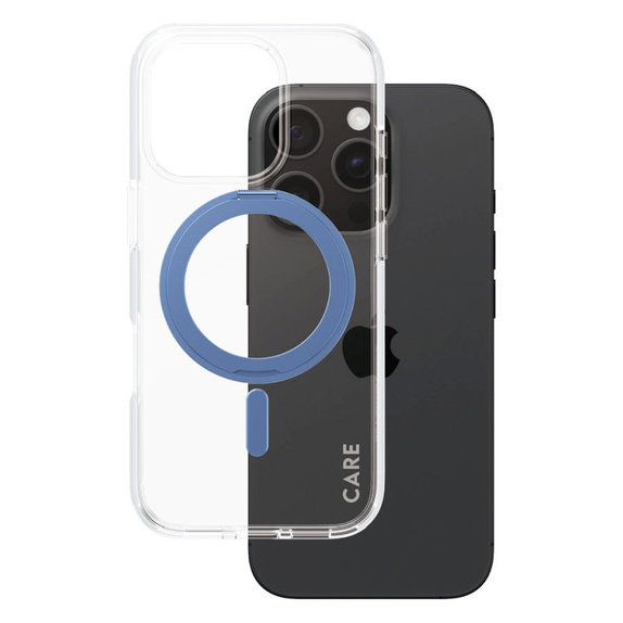 Kickstand Hülle mit MagSafe für iPhone 16 Pro, Blau, CARE