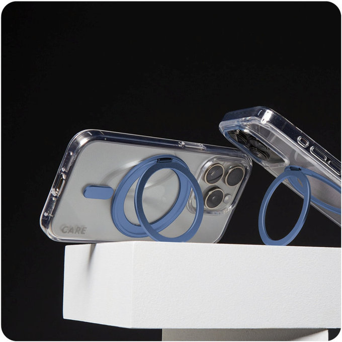 Kickstand Hülle mit MagSafe für iPhone 16 Pro Max, Blau, CARE
