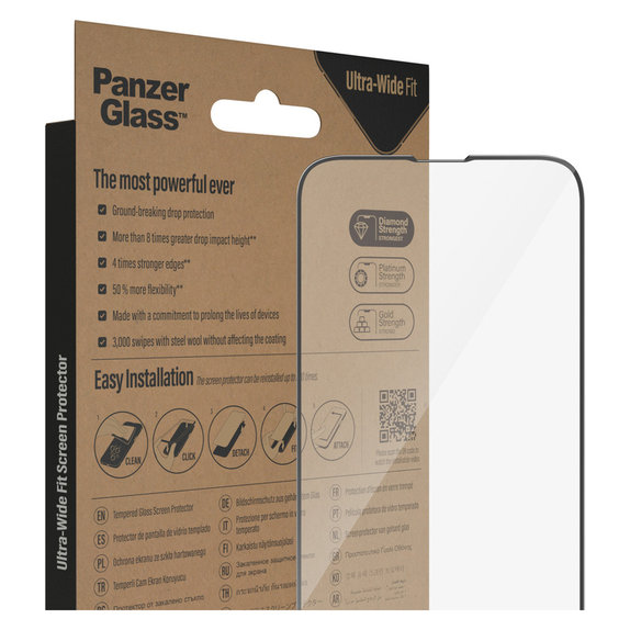 Panzerglas UWF AB für Google Pixel 8 Pro, Schwarz, PanzerGlass