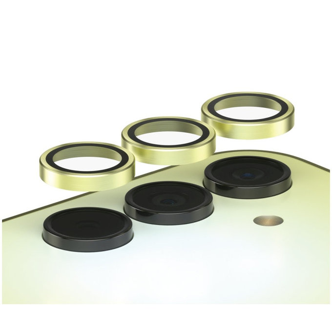 Kameralinsenschutz Hoops für Samsung A15/A15 5G, Gelb, PanzerGlass