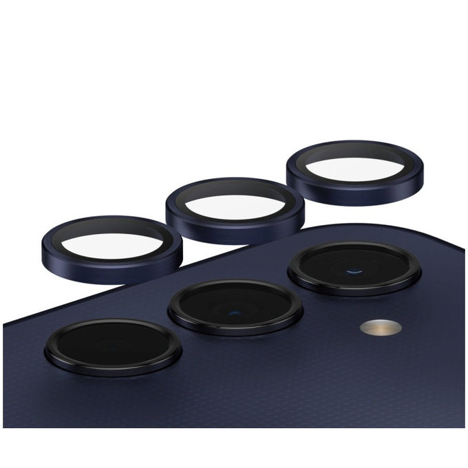 Kameralinsenschutz Hoops für Samsung A25 5G, Blau/Schwarz, PanzerGlass
