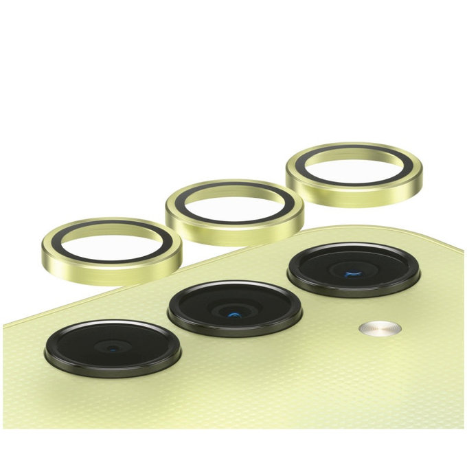 Kameralinsenschutz Hoops für Samsung A25 5G, Gelb, PanzerGlass