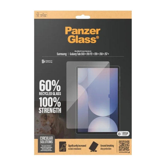Panzerglas UWF für Samsung Galaxy Tab S8/S9 Plus, Klar, PanzerGlass