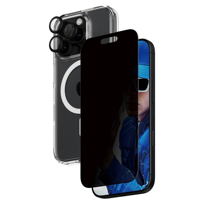 Bundle Hoops + UWF Panzerglas + Hard Case für iPhone 16 Pro, PanzerGlass