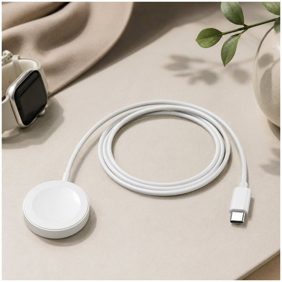 FixPremium - Kabel Watch/USB-C, 1.5m, weiss