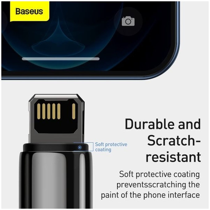 Baseus - Kabel Lightning/USB, 1.5m, schwarz