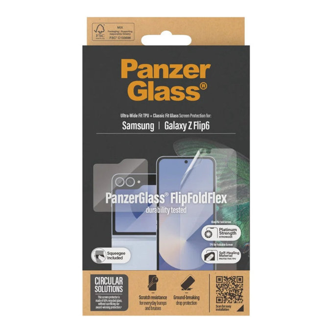 Schutzfolie UWF und Schutzglas für Samsung Z Flip6, Transparent, PanzerGlass