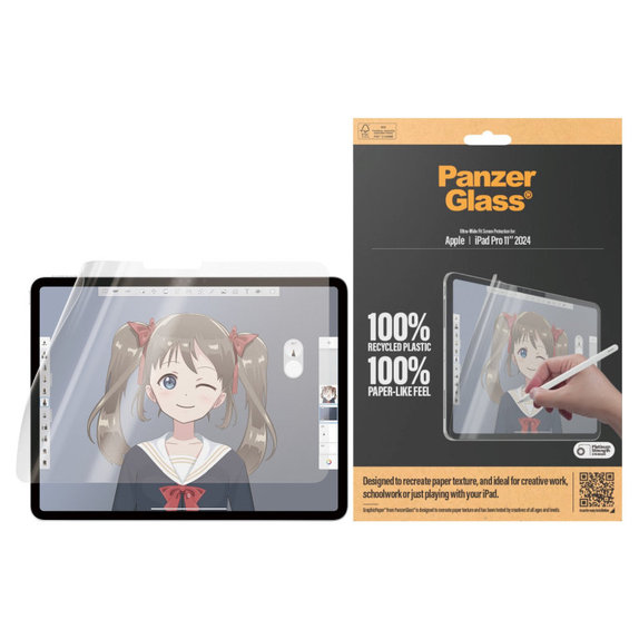 Schutzfolie GraphicPaper UWF für iPad Pro 11'', Transparent, PanzerGlass
