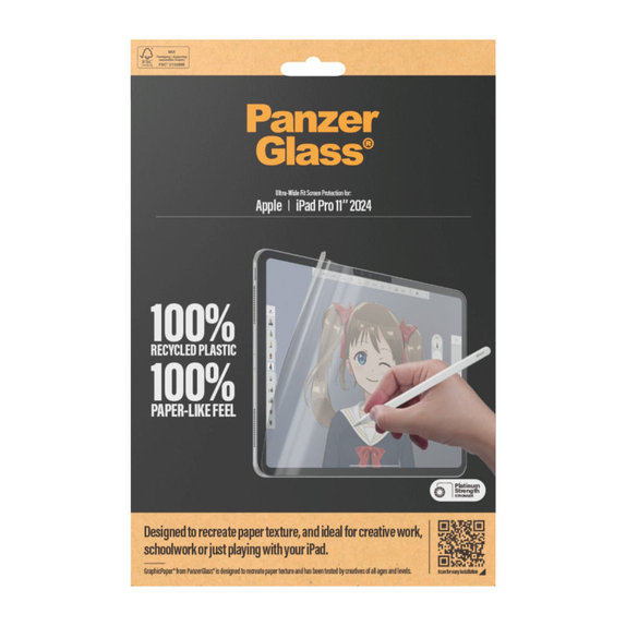 Schutzfolie GraphicPaper UWF für iPad Pro 11'', Transparent, PanzerGlass