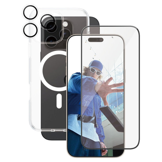 Bundle Hoops + UWF Panzerglas + Urban Combat Hülle für iPhone 16 Pro Max, CARE