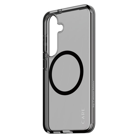 Hülle Smokey mit schwarzem QI für Samsung Galaxy S25, Schwarz, PanzerGlass