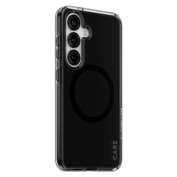 Hülle Smokey mit schwarzem QI für Samsung Galaxy S25, Schwarz, PanzerGlass