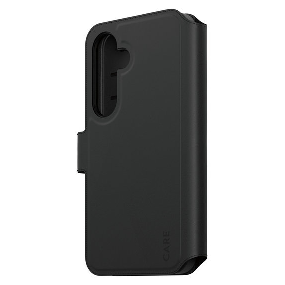Hülle Wallet Tango Two-In-One mit QI für Samsung Galaxy S25, Schwarz, PanzerGlass