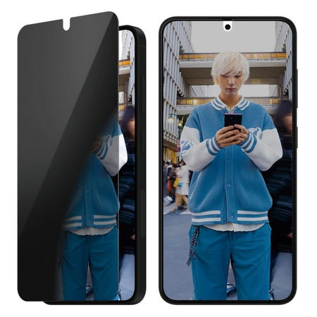 PanzerGlass - Gehärtetes Glas UWF Privacy mit aplikator für Samsung Galaxy S25, transparent