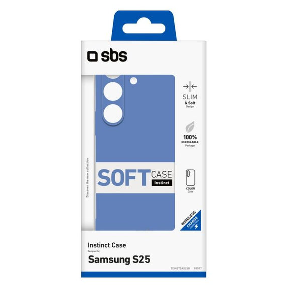 SBS - Hülle Instinct für Samsung Galaxy S25, blau