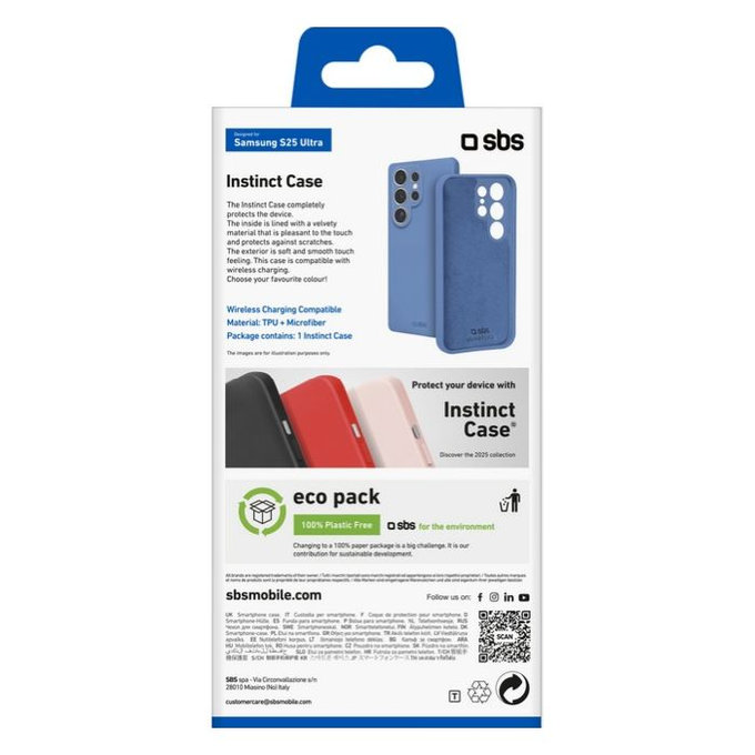 SBS - Hülle Instinct für Samsung Galaxy S25 Ultra, blau