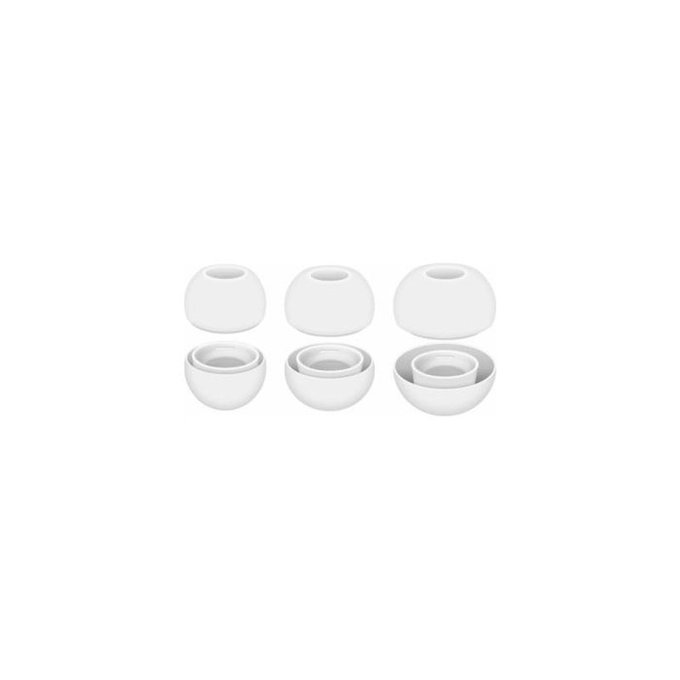 FixPremium - Ohrstöpsel für AirPods Pro - Set 3Stk (L, S, XS), weiß