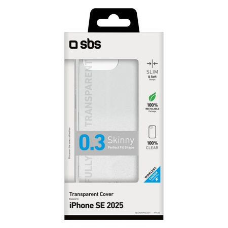 SBS - Hülle Skinny für iPhone 16e, transparent