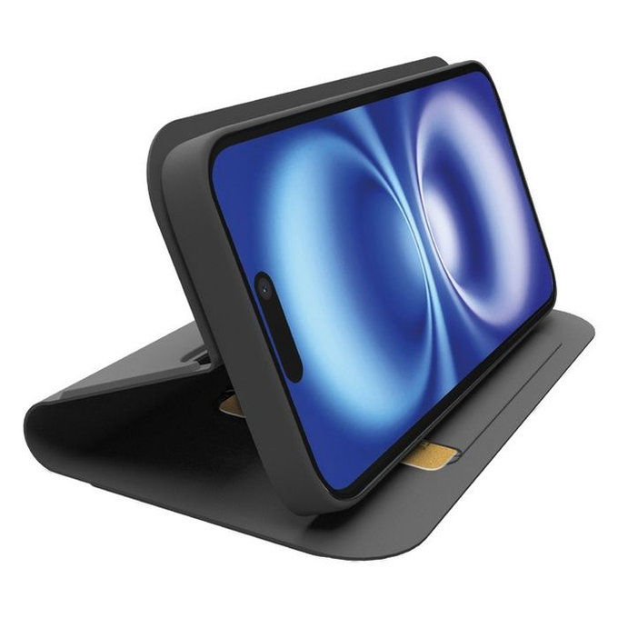 SBS - Hülle Book Wallet Smooth für iPhone 16e, schwarz