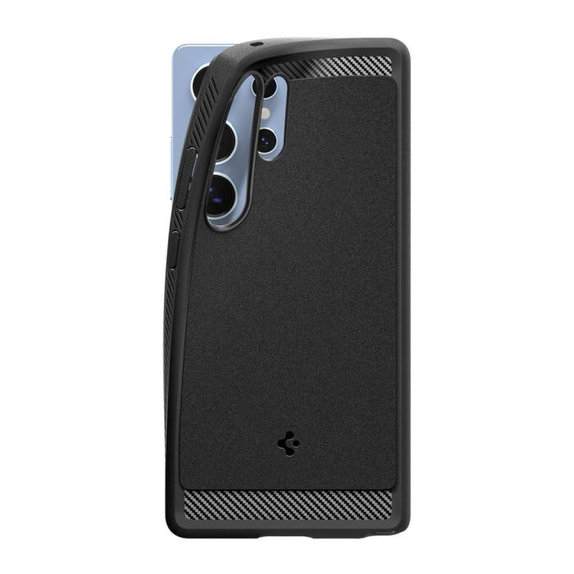Spigen - Hülle Rugged Armor mit MagSafe für Samsung Galaxy S25 Ultra, Matte Black