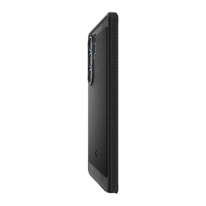 Spigen - Hülle Rugged Armor mit MagSafe für Samsung Galaxy S25 Ultra, Matte Black