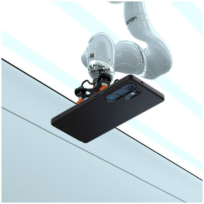 Spigen - Hülle Liquid Air für Samsung Galaxy S25 Ultra, Matte Black