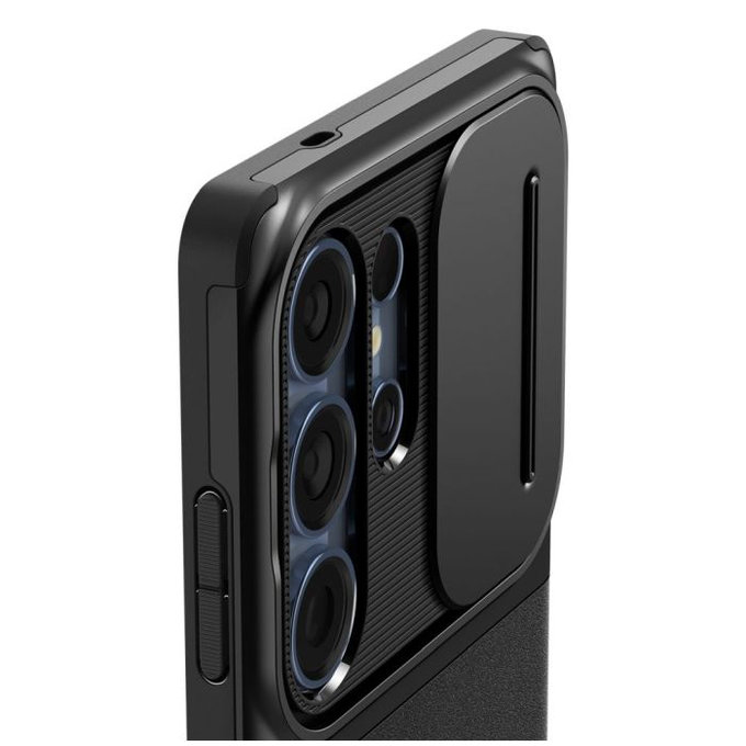 Spigen - Hülle Optik Armor für Samsung Galaxy S25 Ultra, schwarz