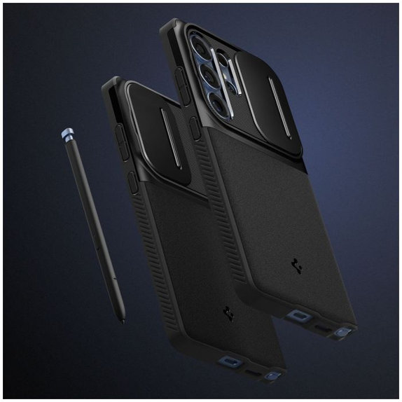 Spigen - Hülle Optik Armor für Samsung Galaxy S25 Ultra, schwarz