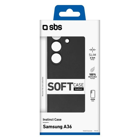 SBS - Hülle Instinct für Samsung Galaxy A36 5G, schwarz