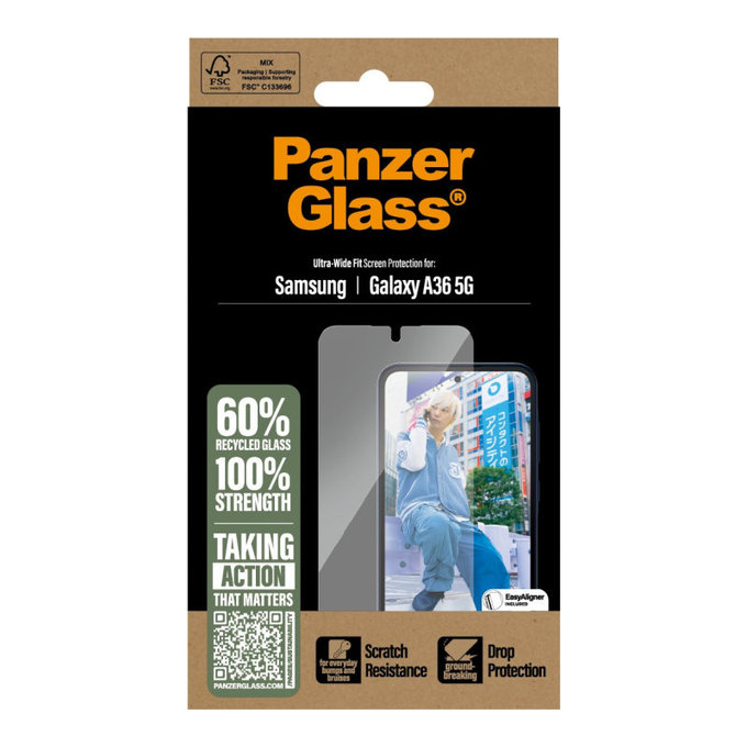 UWF Panzerglas für Samsung A36 5G, Transparent, PanzerGlass
