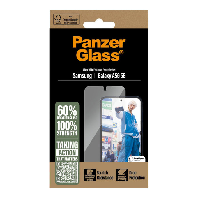 UWF Panzerglas für Samsung A56 5G, Transparent, PanzerGlass