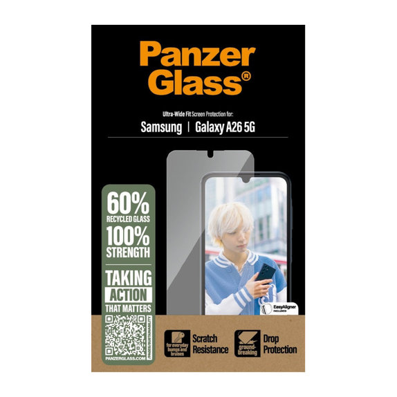UWF Panzerglas für Samsung A26 5G, Transparent, PanzerGlass
