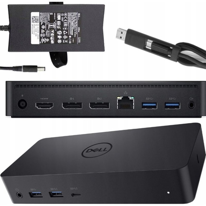 Dell D6000 - Dockingstation (USB-C) + 130W Adapter Refurbished