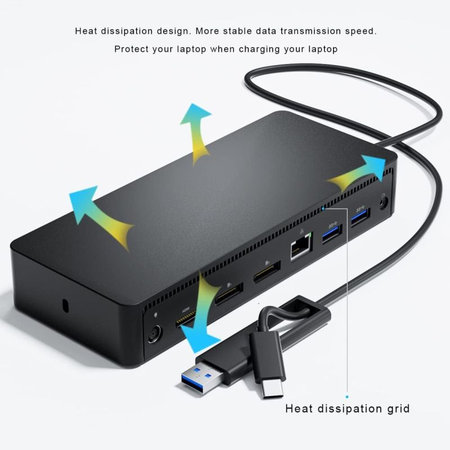 Dell D6000 - Dockingstation (USB-C) + 130W Adapter Refurbished