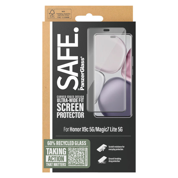 Panzerglas UWF für Honor X9c 5G/Magic7 Lite 5G, Schwarz, SAFE by PanzerGlass