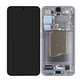 Samsung Galaxy S25 - LCD Display + Touchscreen Front Glas + Rahmen (Silver Shadow) OLED