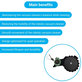 Xiaomi Robot Vacuum X10, Dreame Z10 Pro, L10 Plus, D10 Plus - Rad mit Motor (Links) (Schwarz)