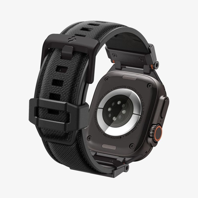 Spigen - Armband Durapro Armor für Apple Watch (42, 44, 45, 49mm), Black Edition