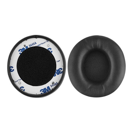 Ersatz-Ohrpolster für Beats Solo Pro, Wireless, Memory-Schaumstoff + PU-Leder, Schwarz, 1 Paar
