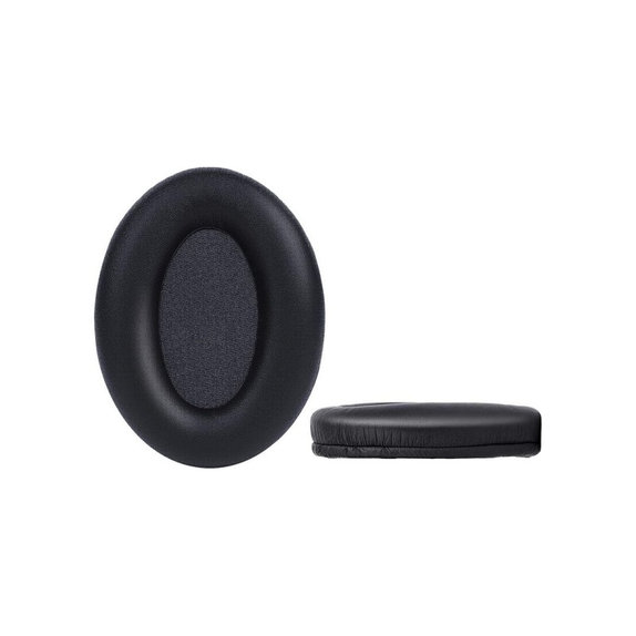 Ersatz-Ohrpolster für Sony WH-1000XM3, Memory-Schaumstoff + PU-Leder, Schwarz, 1 Paar