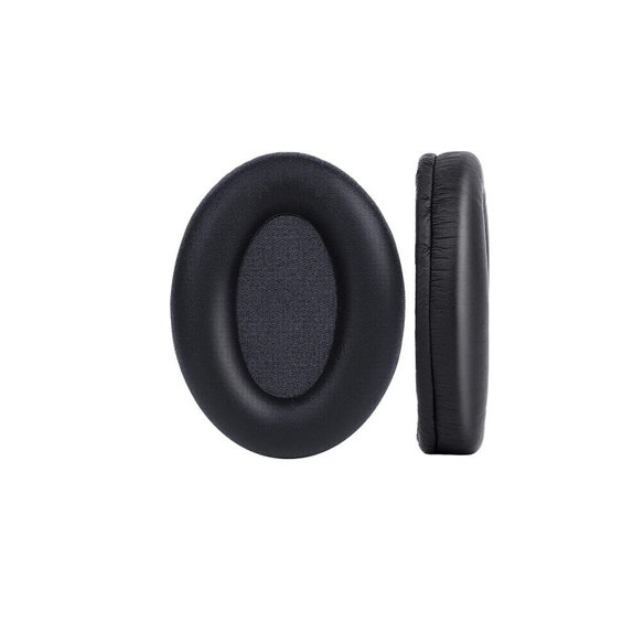 Ersatz-Ohrpolster für Sony WH-1000XM3, Memory-Schaumstoff + PU-Leder, Schwarz, 1 Paar