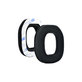 Ersatz-Ohrpolster für Logitech Astro A40, A50, Memory-Schaumstoff + Textil, Schwarz, 1 Paar