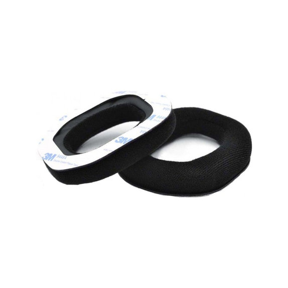 Ersatz-Ohrpolster für Logitech Astro A40, A50, Memory-Schaumstoff + Textil, Schwarz, 1 Paar