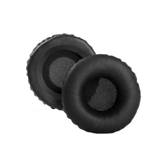 Ersatz-Ohrpolster für Philips SHB3060, Memory-Schaumstoff + PU-Leder, Schwarz, 1 Paar