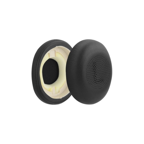 Ersatz-Ohrpolster für Jabra Evolve2 65UC, Elite 45H, Memory-Schaumstoff + PU-Leder, Schwarz, 1 Paar