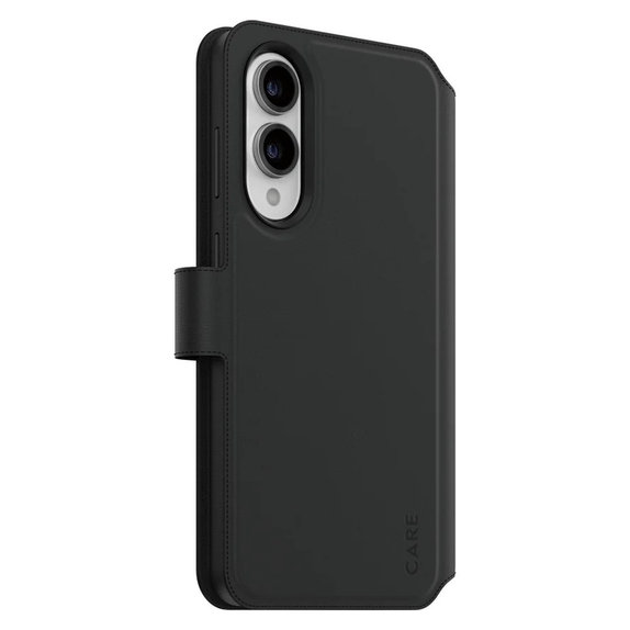 Hülle Wallet Tango Two-In-One mit QI für Samsung Galaxy S25 Edge, Schwarz, PanzerGlass