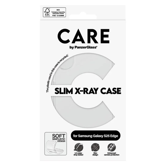Hülle X-Ray für Samsung Galaxy S25 Edge, Transparent, PanzerGlass